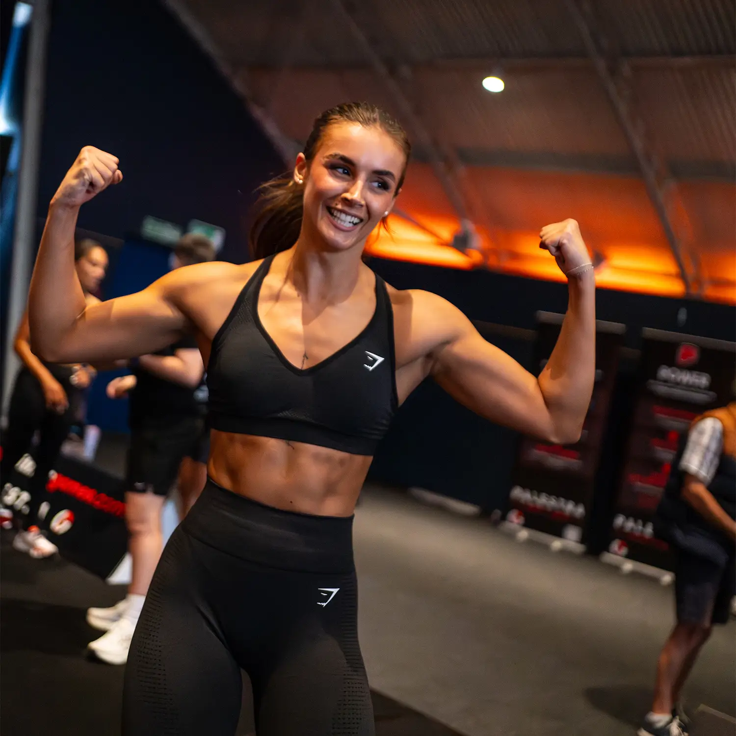 Athlete celebrating